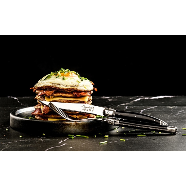 Grillkniver Laguiole Sort 6-pak (Bilde 8 av 9)