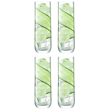 1 set - Long drink glass Borough 4-pakning