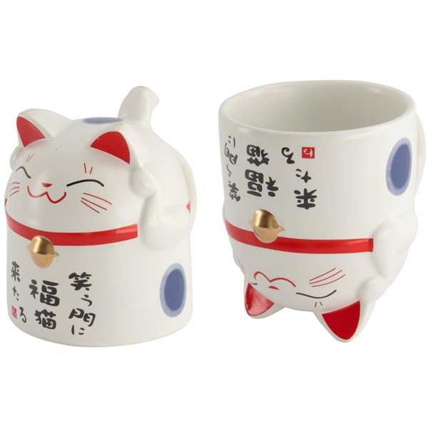 Kawaii Lucky Cat Krus 350ml (Bilde 1 av 3)