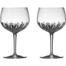 1 set - Transparent - Mixology Spanske gin og tonic glass 2-pakning