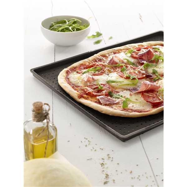 Pizzamatte med hull 40x30cm (Bilde 3 av 3)