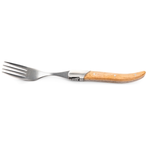 Grillgafler Laguiole Oak Wood Stonewash 6-pak (Bilde 5 av 5)