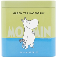 100 gram - Moomin Green Tea Raspberry Tin