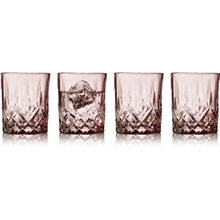 Pink - Sorrento Whiskyglass 32 cl 4-pakning