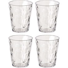 Klubb Nr. 1 Drikkeglass Plast 250 ml 4-pakning