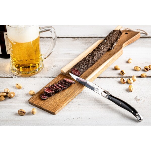 Pølseskjærefjøl med kniv Laguiole (Bilde 4 av 6)