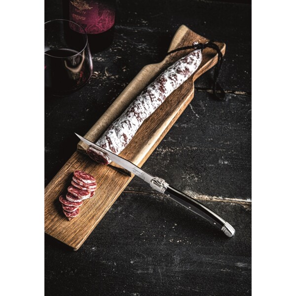 Pølseskjærefjøl med kniv Laguiole (Bilde 5 av 6)