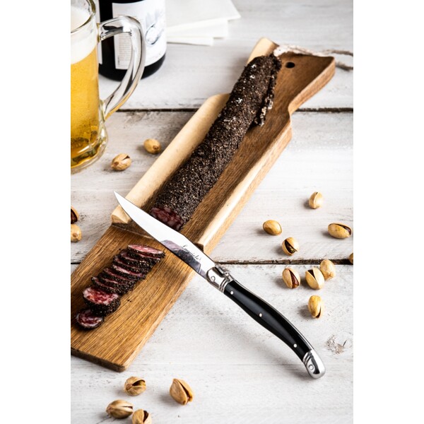Pølseskjærefjøl med kniv Laguiole (Bilde 6 av 6)