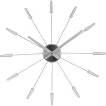 Sølv - Plug Inn Veggklokke 58 cm