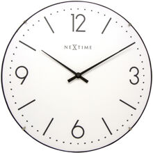 Hvit - Basic Dome Veggklokke 35 cm