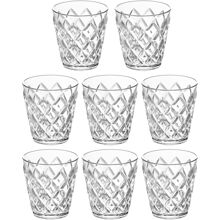Crystal Drikkeglass 8-pack 8 stk/pakke Transparent