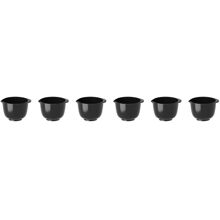 6 stk/pakke - Sort - Margrethe Miniskål 25 ml 6-pakning