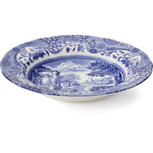 Blue Italian Suppetallerken 23 cm