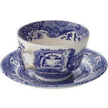 Blue Italian Kaffekopp med skål 28 cl