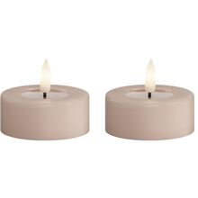 LED Telys 4 cm 2 stk/pakke Rosé