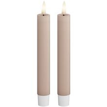 LED Kronelys 15 cm 2 stk/pakke Rosé