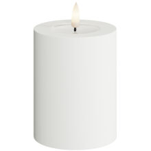 Hvit - LED Blokklys Utendørs 7,5x10 cm