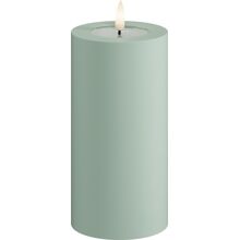 Sage Green - LED Blokklys Utendørs 7,5x15 cm