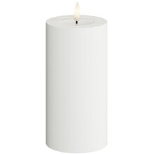 Hvit - LED Blokklys Utendørs 7,5x15 cm