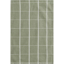 KL Kjøkkenhåndkle Rutet Resirkulert Grønn