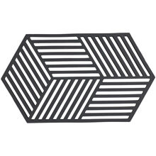 Gryteunderlag Hexagon 24 cm Sort
