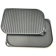 Vendbar grill- og stekeplate 40 x 28 cm
