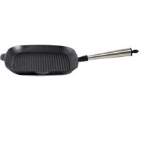 Støpejerns grillpanne 28 x 28 cm