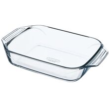 Ovnform i glass Let's Share rektangulær 35 cm Transparent