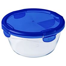Oppbevaringsboks i glass Cook&Go rund med lokk