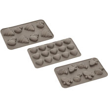Sjokoladeform, 3 deler, silikon 1 set Latte