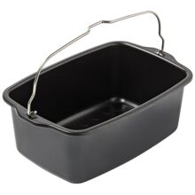 Brødform til airfryer i metall, rektangulær 20 cm