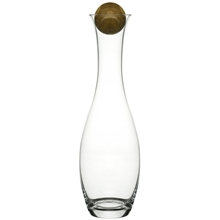 Vin/Vannkaraffel i Munnblåst Glass med Eikekork
