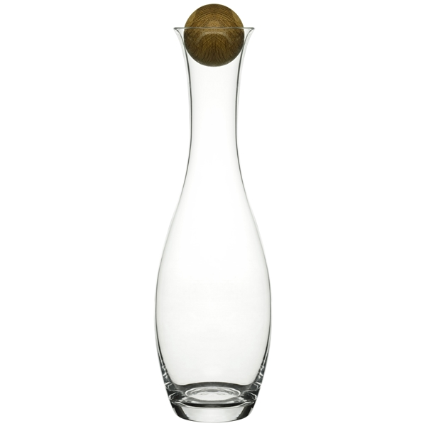 Vin/Vannkaraffel i Munnblåst Glass med Eikekork (Bilde 1 av 3)