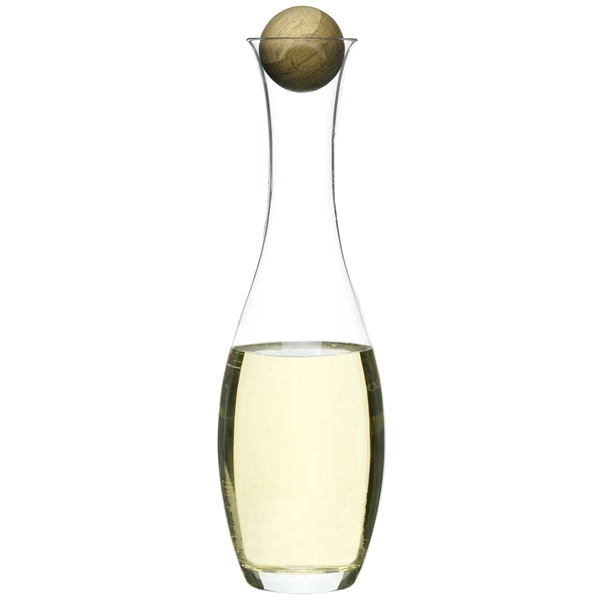 Vin/Vannkaraffel i Munnblåst Glass med Eikekork (Bilde 2 av 3)