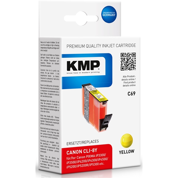KMP C69 - Canon CLI-8Y Yellow