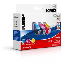  KMP C74V - CLI-521C/M/Y Value Pack  1510.0005