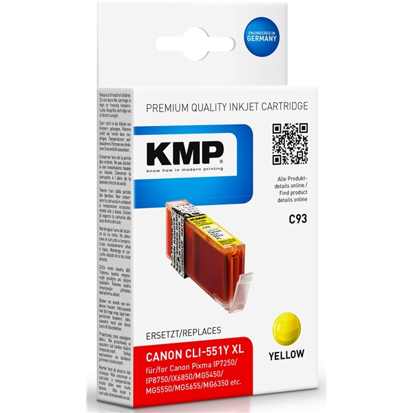 KMP C93 - Canon CLI-551XL Yellow