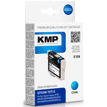 KMP E108 - Epson T0712 Cyan 1607.0003