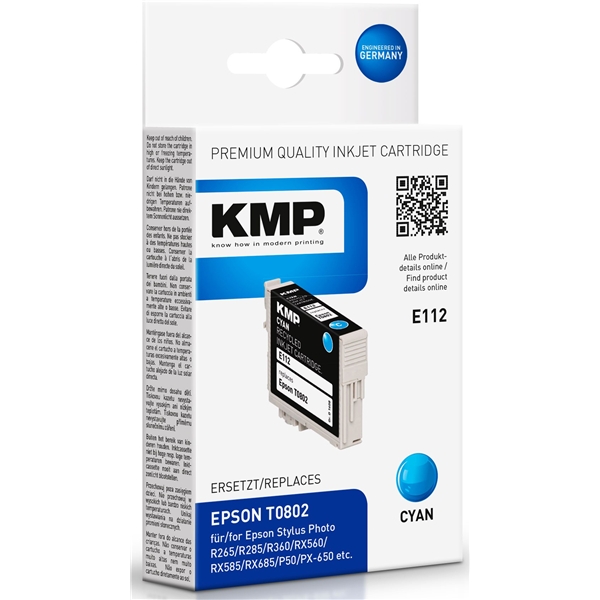 KMP E112 - Epson T0802 Cyan