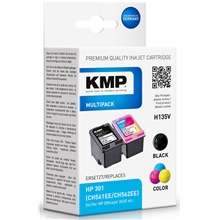 KMP H135V - HP 301 Black / Tri-Color