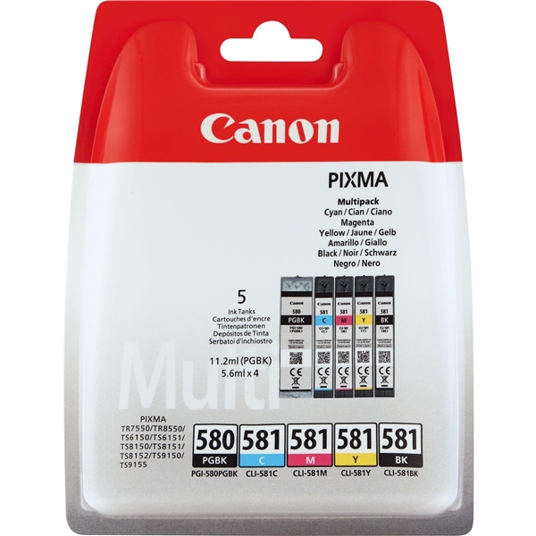 Canon PGI-580BK Black + CLI-581 Color