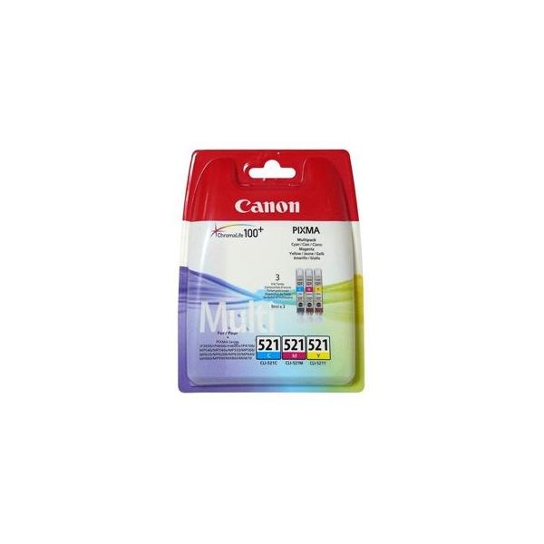 Go Inks 4 Cartucce D'Inchiostro Ciano Compatibili Canon CLI-8C | 14 Ml Cad. Per Stampanti PIXMA E Pixus
