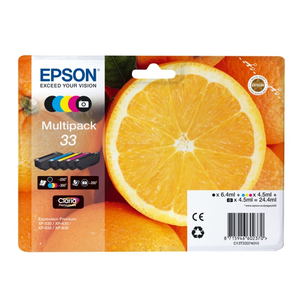 Epson 33 MultiPack Y/C/M/PB/BL