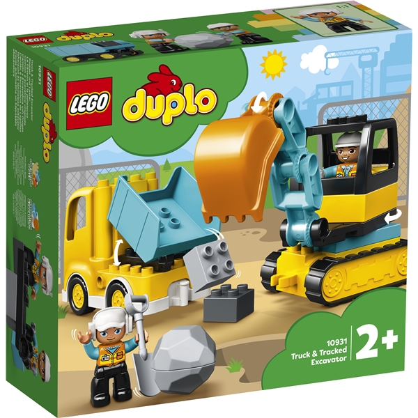 10931 LEGO Duplo Town Lastebil og beltegravemaskin (Bilde 1 av 6)