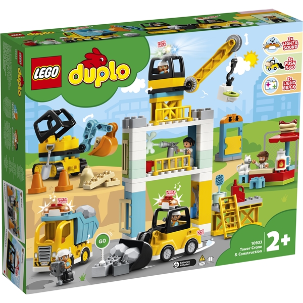 10933 LEGO Duplo Town Byggearbeid med tårnkran (Bilde 1 av 6)