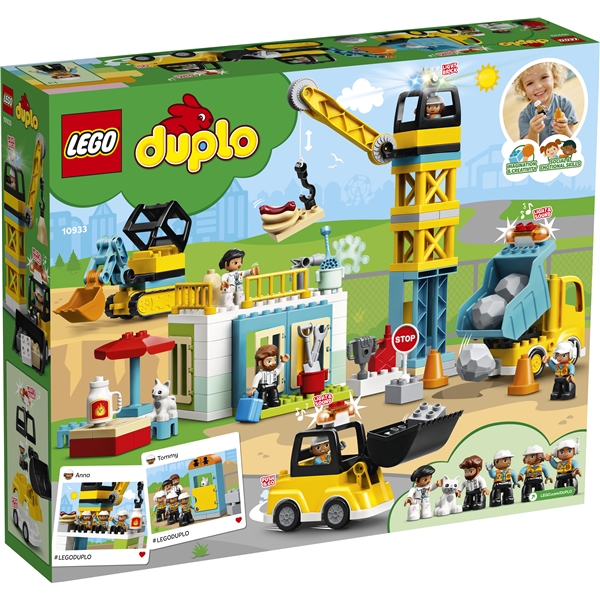 10933 LEGO Duplo Town Byggearbeid med tårnkran (Bilde 2 av 6)