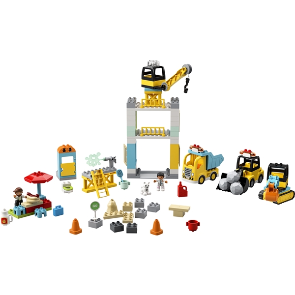 10933 LEGO Duplo Town Byggearbeid med tårnkran (Bilde 3 av 6)