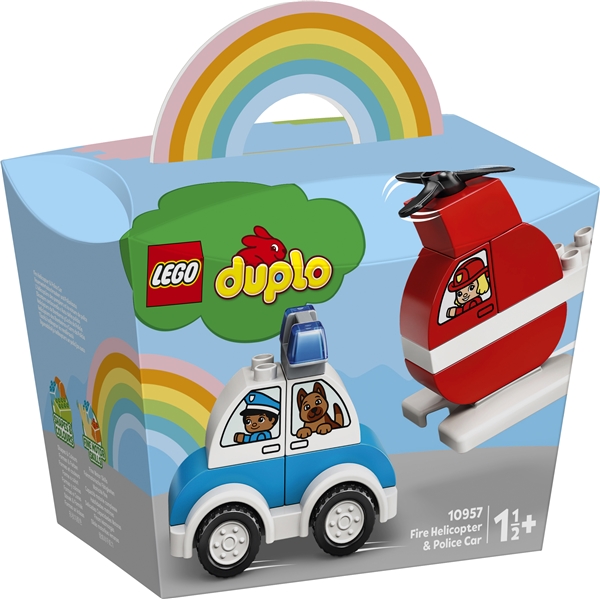 10957 LEGO Duplo Brannhelikopter og politibil (Bilde 1 av 5)