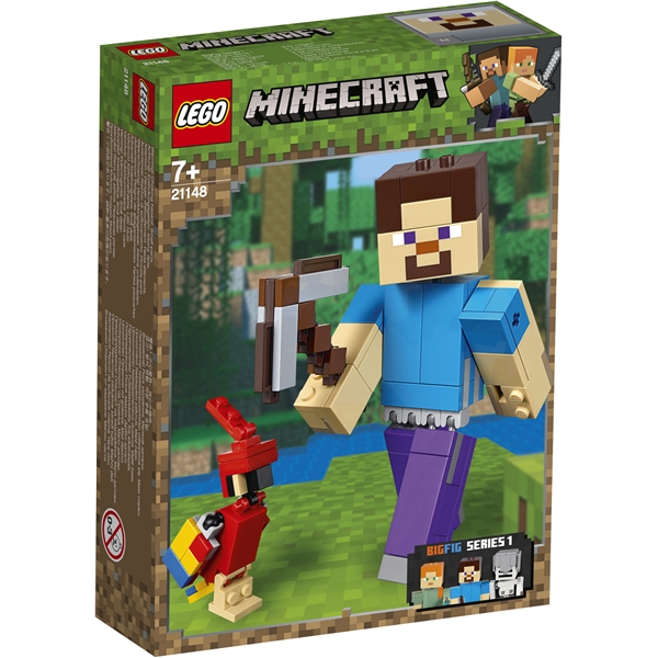 21148 LEGO Minecraft BigFig Steve med papegøye (Bilde 1 av 3)