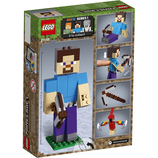 21148 LEGO Minecraft BigFig Steve med papegøye (Bilde 2 av 3)